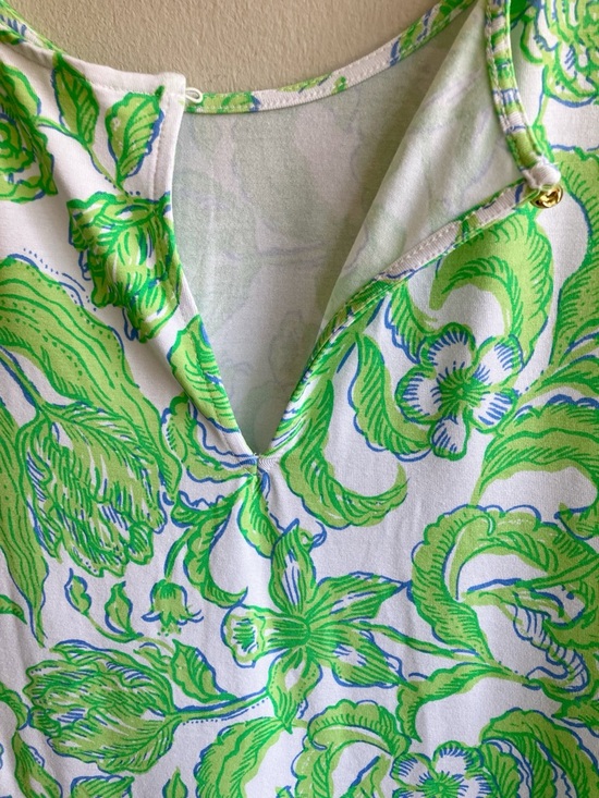 Lilly Pulitzer Shaw Dress Size S Daffodil Hill Floral Resort Short Sleeves - Picture 9 of 13